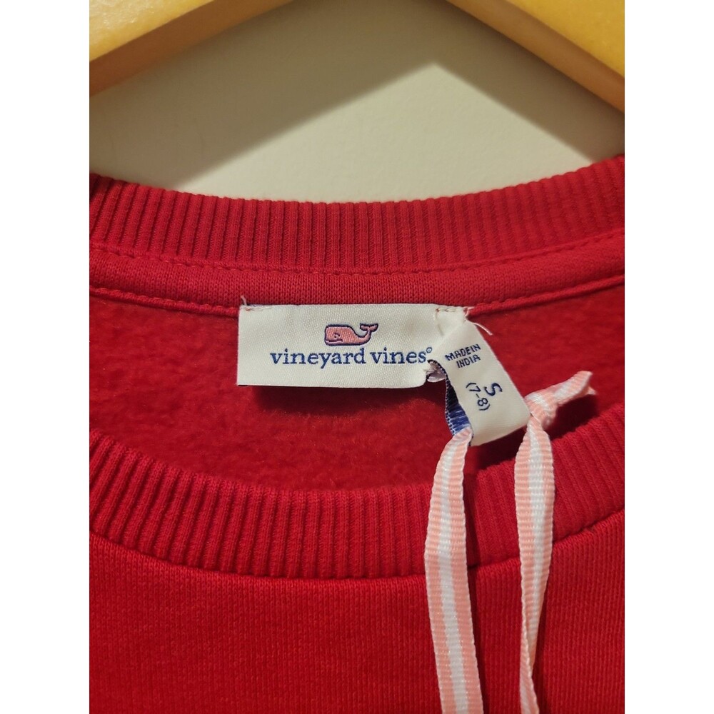 NWT Vineyard Vines Girls Tiered Plaid Dress Red Long Sleeve Preppy Coastal 7- 8 - Picture 5 of 10